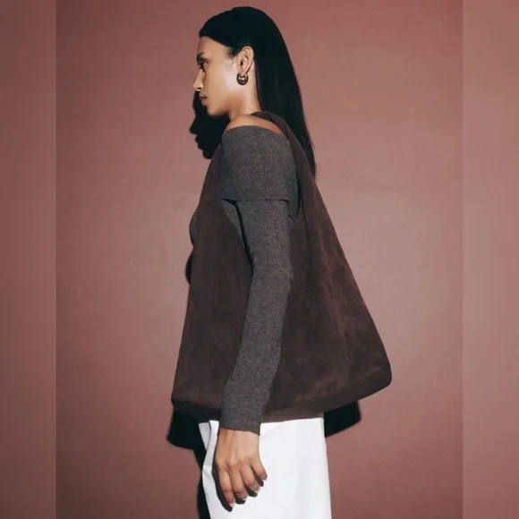 Glassons Oversized Suede Slouchy Tote Bag - Picture 2 of 2